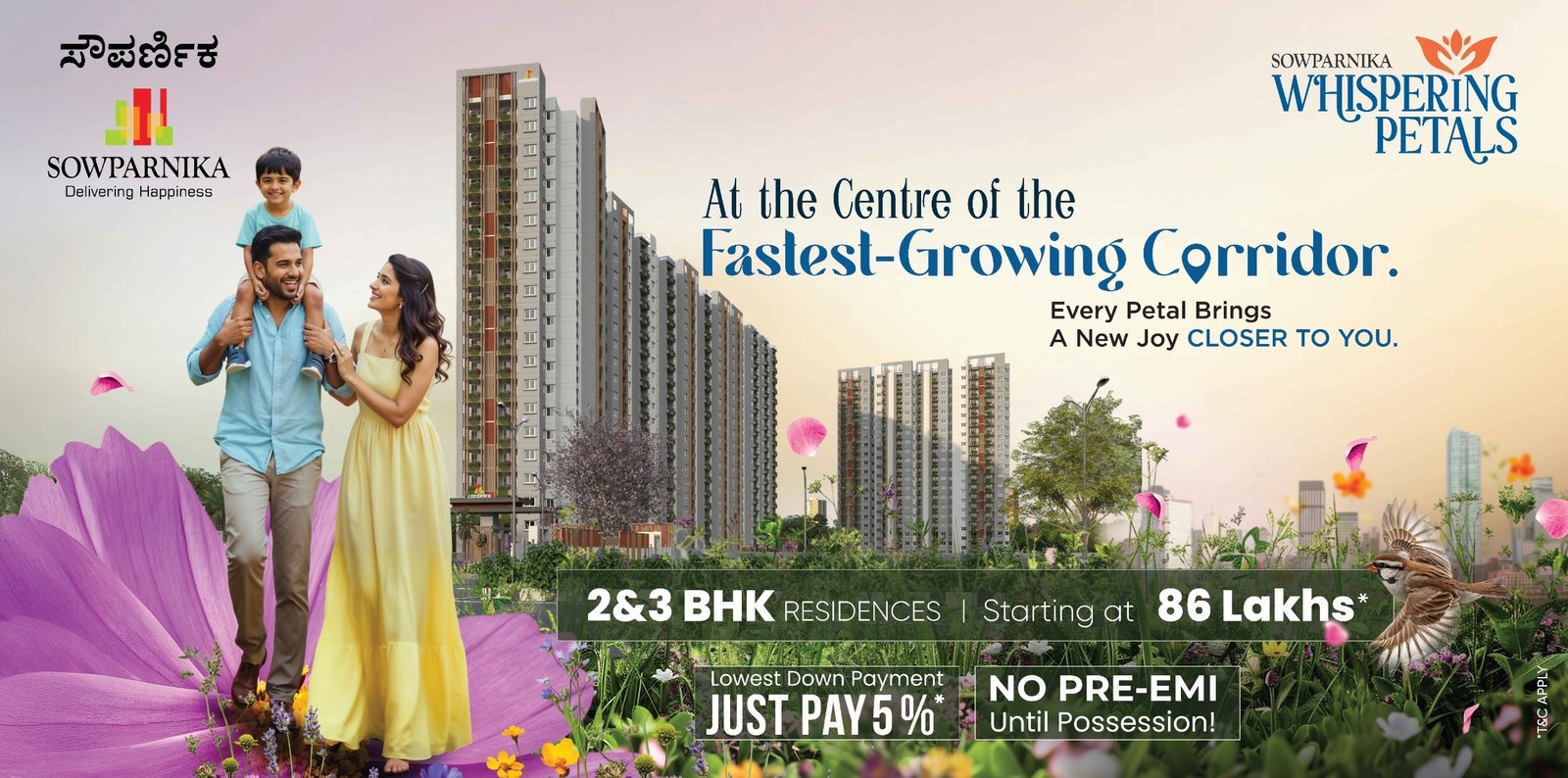 Sowparnika Whispering Petals, 2 BHK in Hoskote, 3 BHK in Hoskote,
    apartments in East Bangalore, Sowparnika new launch Bangalore, Hoskote apartments for sale, STRR apartments,
    upcoming residential projects in Hoskote, Sowparnika Projects Bangalore
